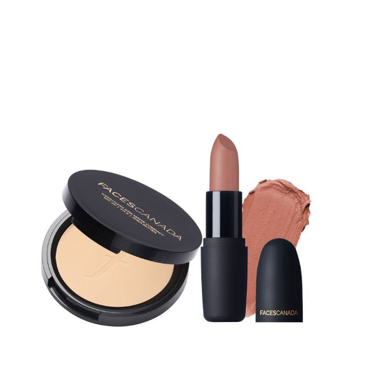 Faces Canada Weightless Compact Natural & Weightless Matte Lipstick Buff Nude 13 g - Faces Canada