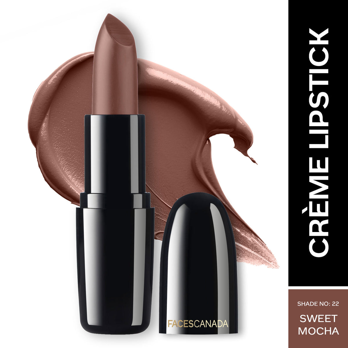 Faces Canada Weightless Creme Finish Lipstick – Sweet Mocha 22, 4 gm - Faces Canada