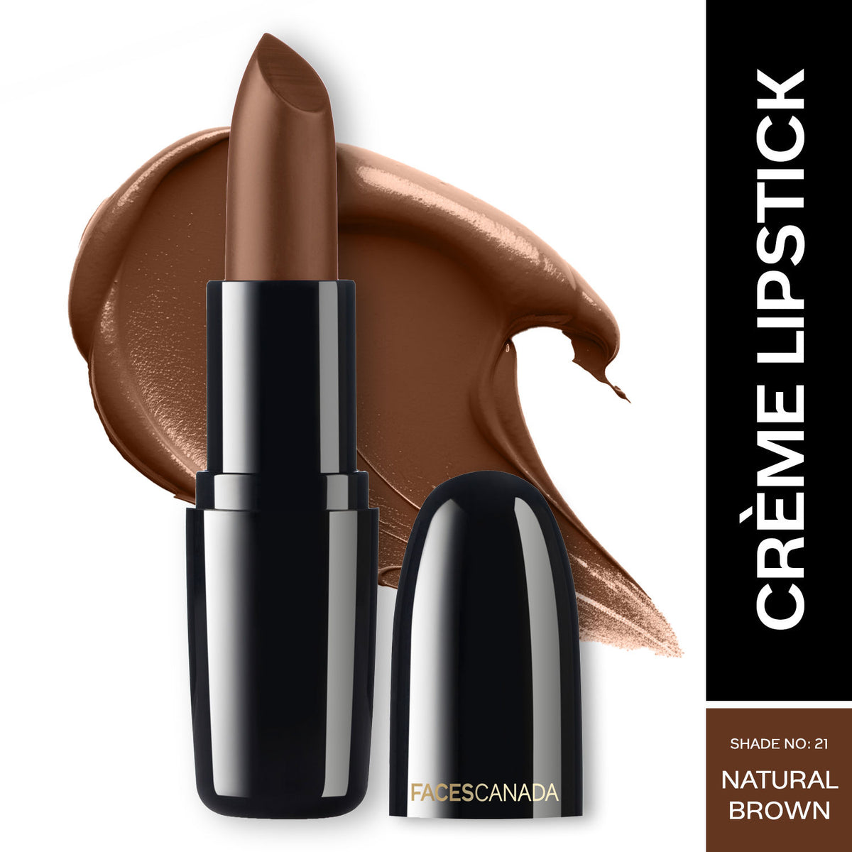 Faces Canada Weightless Creme Finish Lipstick – Natural Brown, 4 gm - Faces Canada