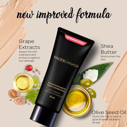 Faces Canada Weightless Matte Finish Foundation – Rose Ivory, 15 ml - image 5