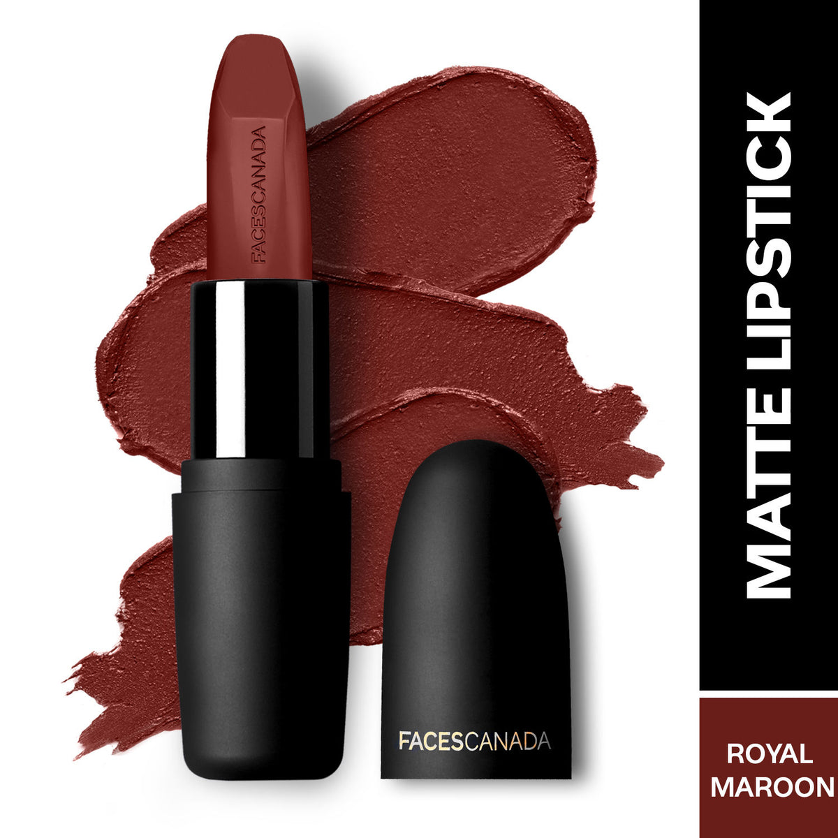 Faces Canada Weightless Matte Lipstick – Royal Maroon 16 (Maroon), 4.5 gm - Faces Canada