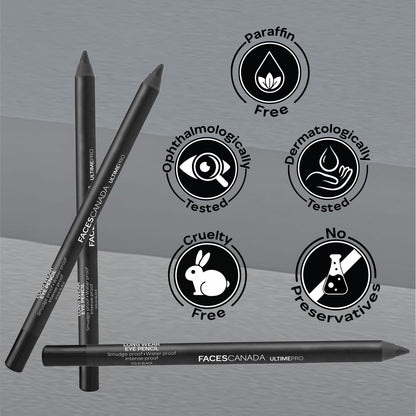Faces Canada Ultime Pro Longwear Eye Pencil – Solid Black 02 1.2 gm - image 5