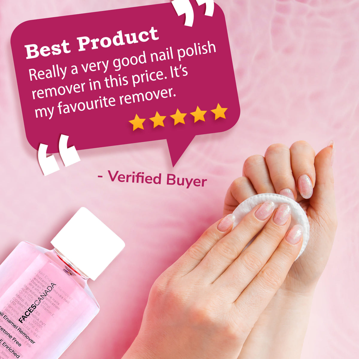 Faces Canada Nail Enamel Remover – Transparent 01 - image 4