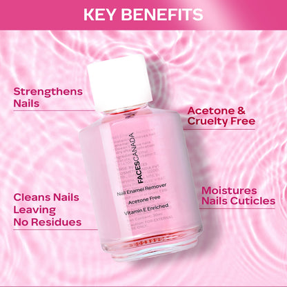 Faces Canada Nail Enamel Remover – Transparent 01 - image 2