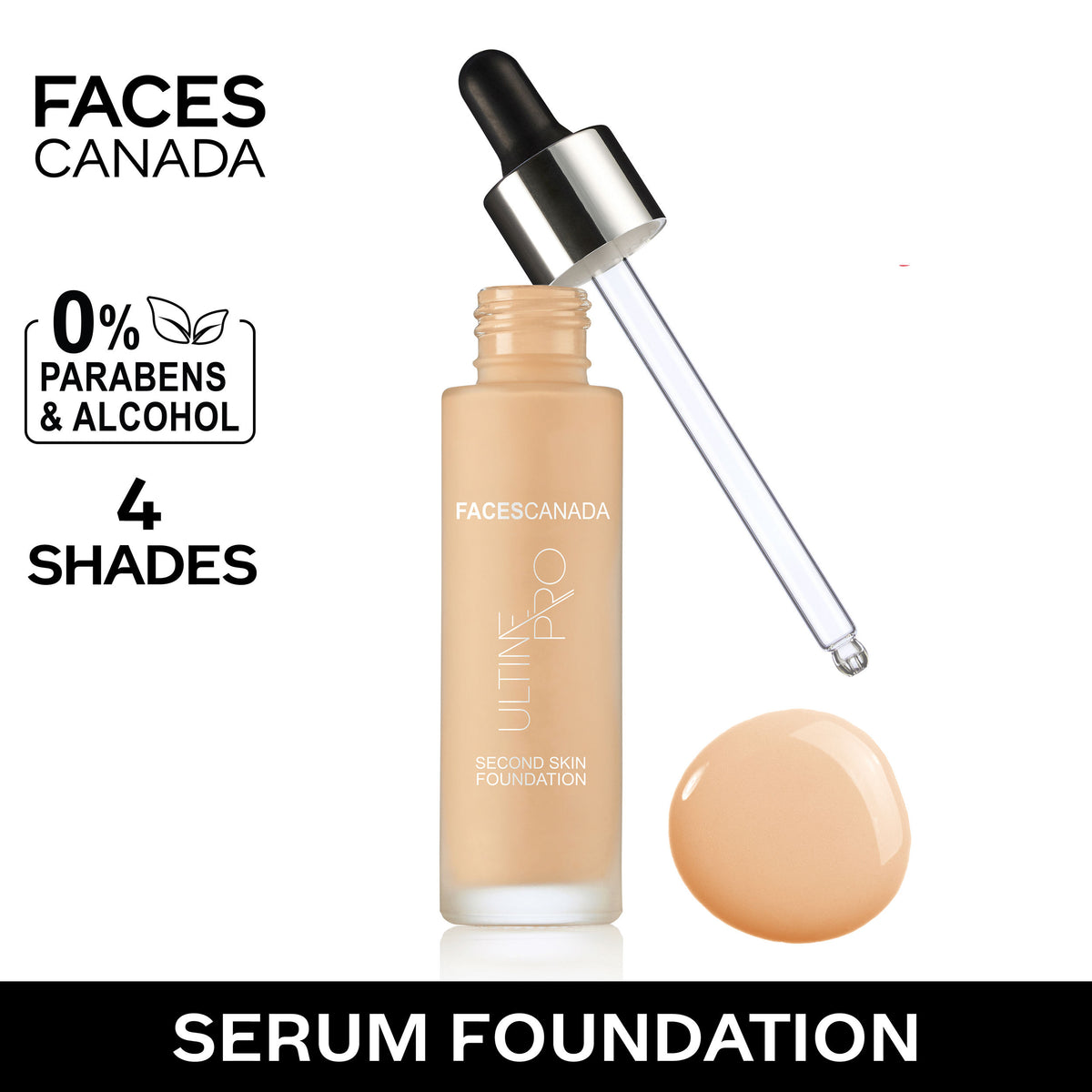 Faces Canada Ultime Pro Second Skin Foundation – Beige 03, 30 ml - image 3