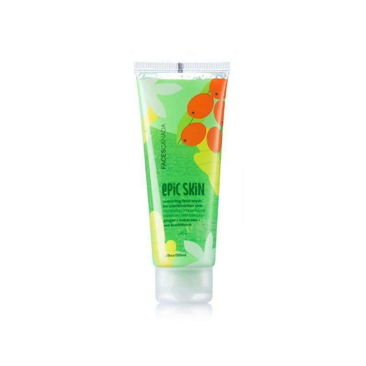 Faces Canada Epic Skin Restoring Face Wash For Normal-Combination Skin, 50 ml – Eliminates Impurities & Balances Skin Texture - Faces Canada