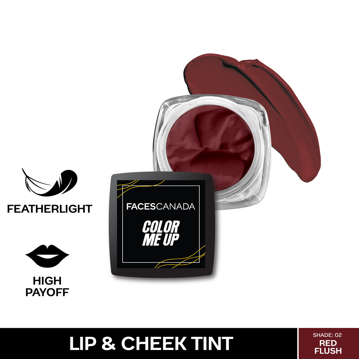 Faces Canada Color Me Up Lip & Cheek Tint – Red Flush, 3g - Faces Canada