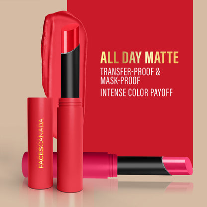 Faces Canada Long Stay 3-in-1 Matte Lipstick – Coffee Date Pink 02, 2 gm - image 4