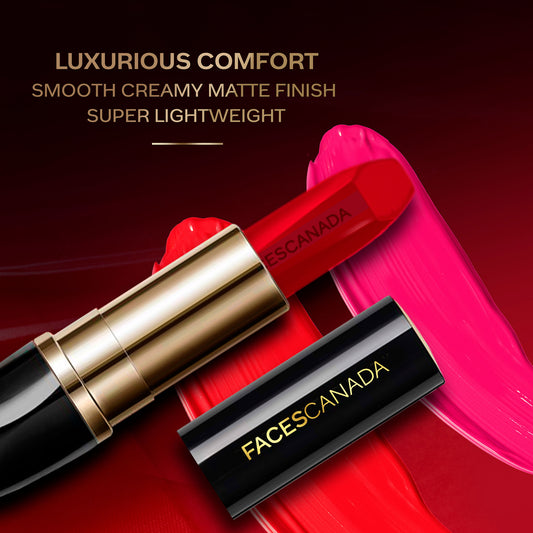 Faces Canada Matte Addiction Lipstick – Poetic Peach, 3.7 gm - Faces Canada