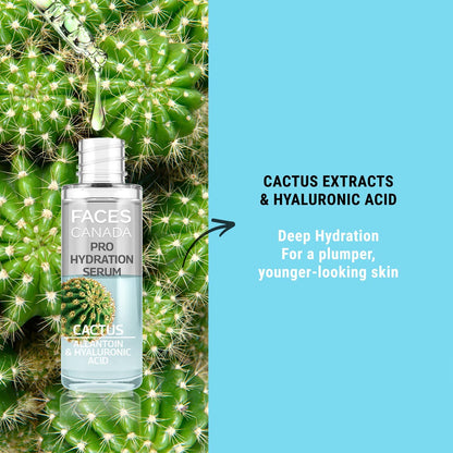 Faces Canada Pro Hydration Serum, 27 ml – Cactus, Allantoin & Hyaluronic Acid - image 3