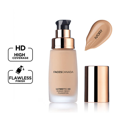 Faces Canada Ultime Pro HD Runway Ready Foundation – Ivory, 30 ml - Faces Canada