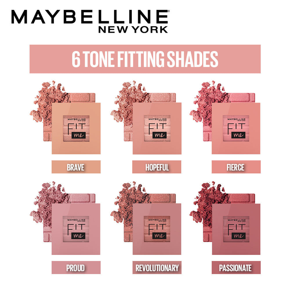 Maybelline New Fit Me Mono Blush, 16 HRs Easy to Use Long-lasting Cheek Blush, Pigmented Creamy Powder Blush Formula, Natural and True to Tone Blush - 60 Passionate - image 5