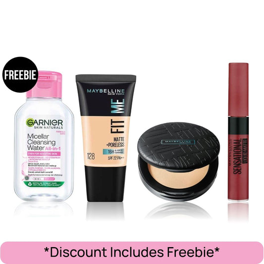 Maybelline Flawless Finish Kit-Fit Me Foundation Tube 128 Warm Nude (18 ml) (50 ml) - image 2