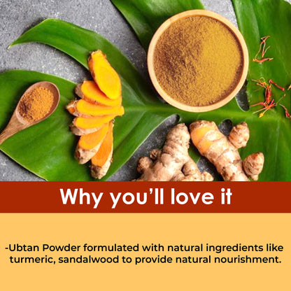 Good Vibes Ubtan Insta Glow Powder | 100% Natural, No Preservatives, No Pesticides, No Parabens, No Silicones, No Sulphates, No Animal Testing (50 gm) - Good Vibes image 4