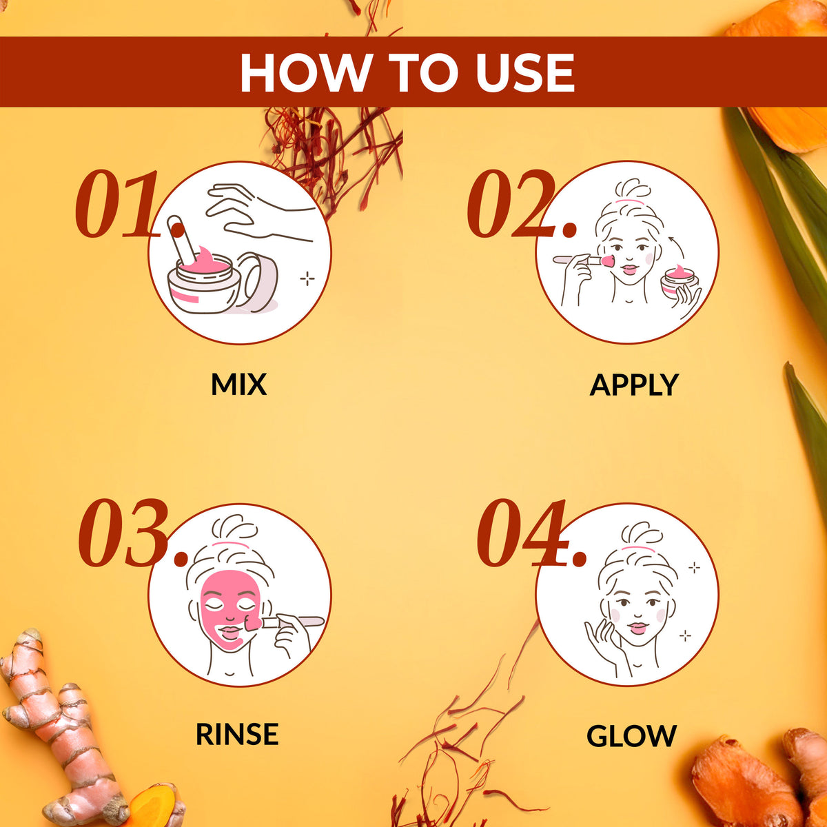 Good Vibes Ubtan Insta Glow Powder | 100% Natural, No Preservatives, No Pesticides, No Parabens, No Silicones, No Sulphates, No Animal Testing (50 gm) - Good Vibes image 5