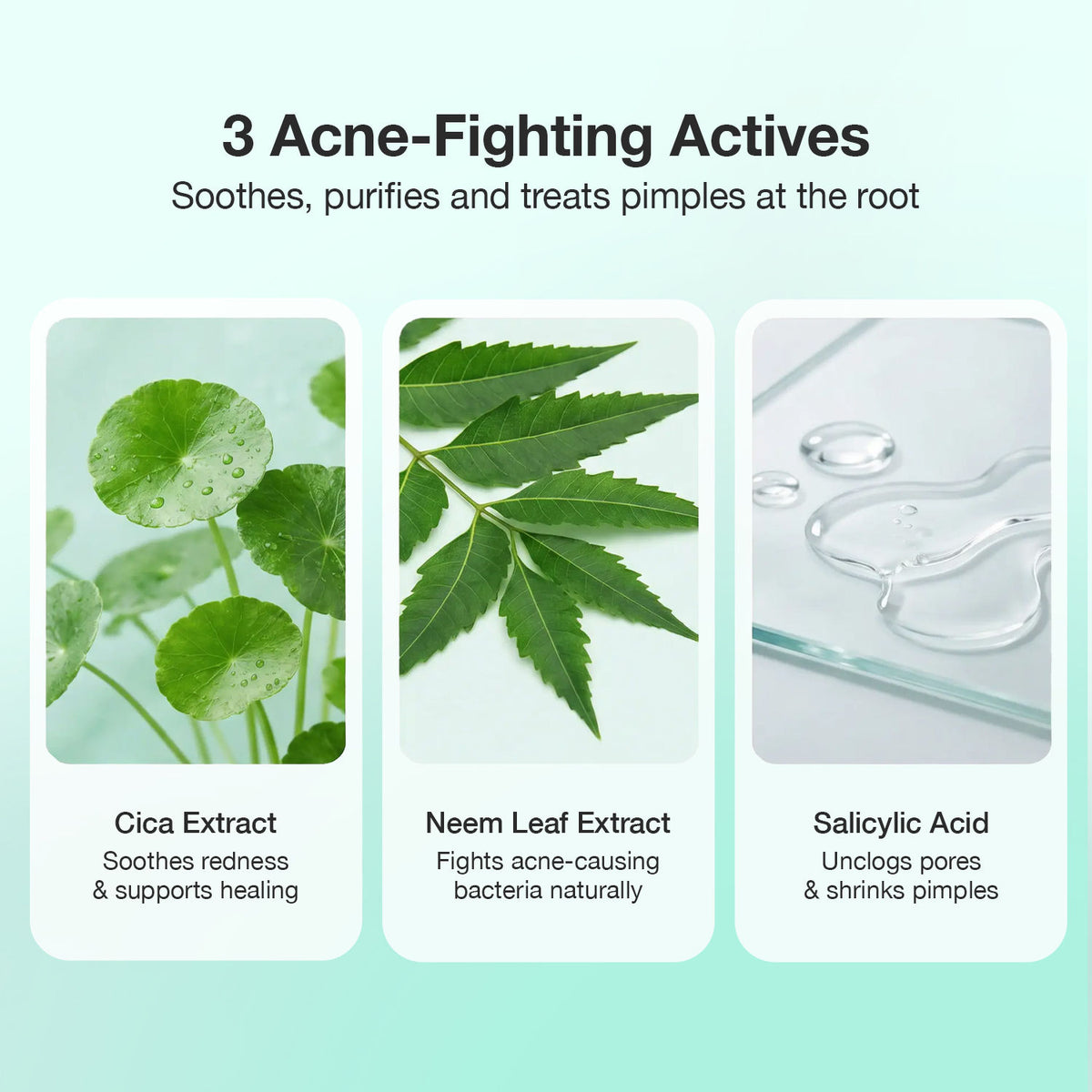 Good Vibes Acne Clear Pimple Patch | Hydrocolloid Patches for Acne & Pimples | Cica, Neem & Salicylic Acid | Absorbs Pus & Oil | Reduces Redness, Shrinks Pimples Fast | Overnight Spot Treatment for Face 36 Patches - Good Vibes image 5