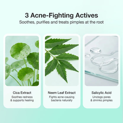 Good Vibes Acne Clear Pimple Patch | Hydrocolloid Patches for Acne & Pimples | Cica, Neem & Salicylic Acid | Absorbs Pus & Oil | Reduces Redness, Shrinks Pimples Fast | Overnight Spot Treatment for Face 36 Patches - Good Vibes image 5