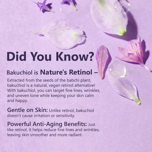 Good Vibes Age Defying Bakuchiol Night Face Serum | Forever Collection |Calms skin, Natural Retinol, Anti ageing I No Parabens, No Mineral Oils, No Sulphates, No Animal Testing, No Silicone, Vegan (30 ml) - Good Vibes image 2