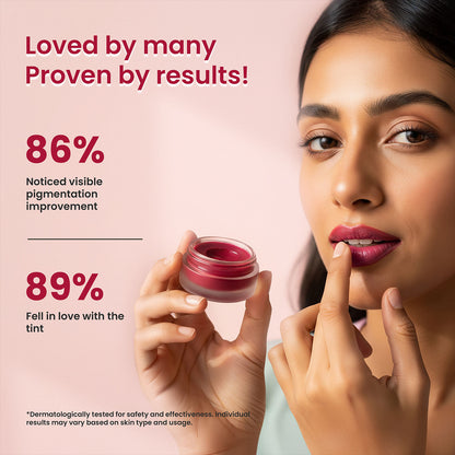 Good Vibes Beetroot Plumping Lip Balm |New & Improved| SPF | Reduces Pigmentation, Perfectly Tinted Lips | Hydrating & Nourishing Care | With Sweet Almond & Olive Oils (5.5 gm) - Good Vibes image 4