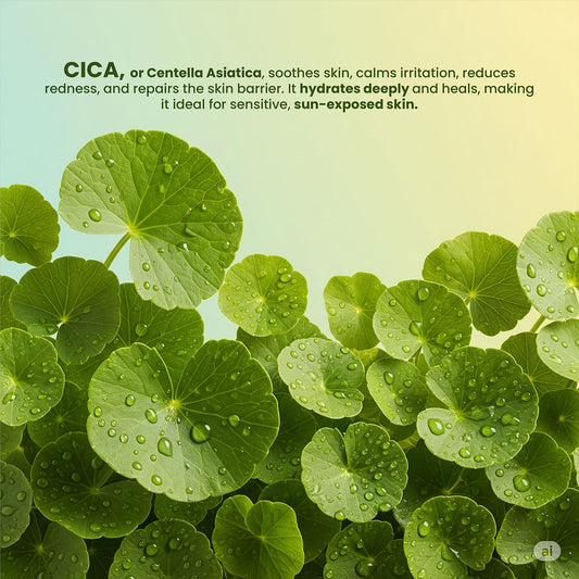 Good Vibes CICA Brightening Glow Sunscreen SPF 50 PA++++|Cica Extract, 3% Niacinamide, & Hyaluronic Acid|Brightening Sunscreen|Lightweight Aqua Gel|Non-Greasy|No White Cast|Fragrance-Free|Suitable for All Skin Types|Suitable for Oily Skin - 50 gm - Good Vibes image 2