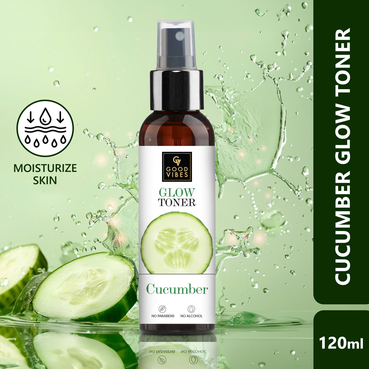 Good Vibes Cucumber Glow Toner (120 ml) - Good Vibes