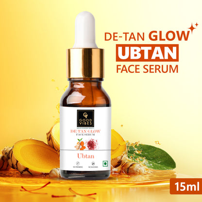 Good Vibes De-Tan Glow Ubtan Face Serum (15ml) - Good Vibes
