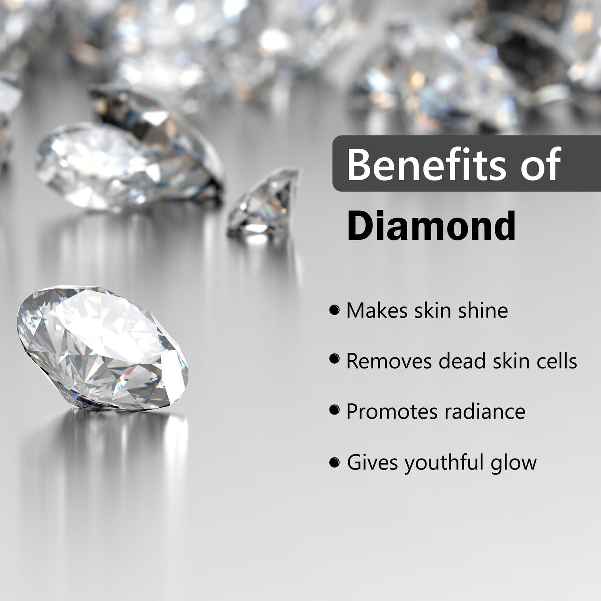 Good Vibes Diamond Skin Polishing Facial Kit | Glass Skin Effect, Can Be Used Up to 30 Times (Usage May Vary by Individual) BUY 1 GET 1 FREE (400 gm) - Good Vibes image 2