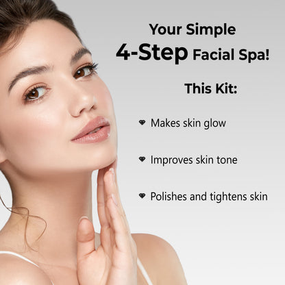 Good Vibes Diamond Skin Polishing Facial Kit | Glass Skin Effect, Can Be Used Up to 30 Times (Usage May Vary by Individual) BUY 1 GET 1 FREE (400 gm) - Good Vibes image 4