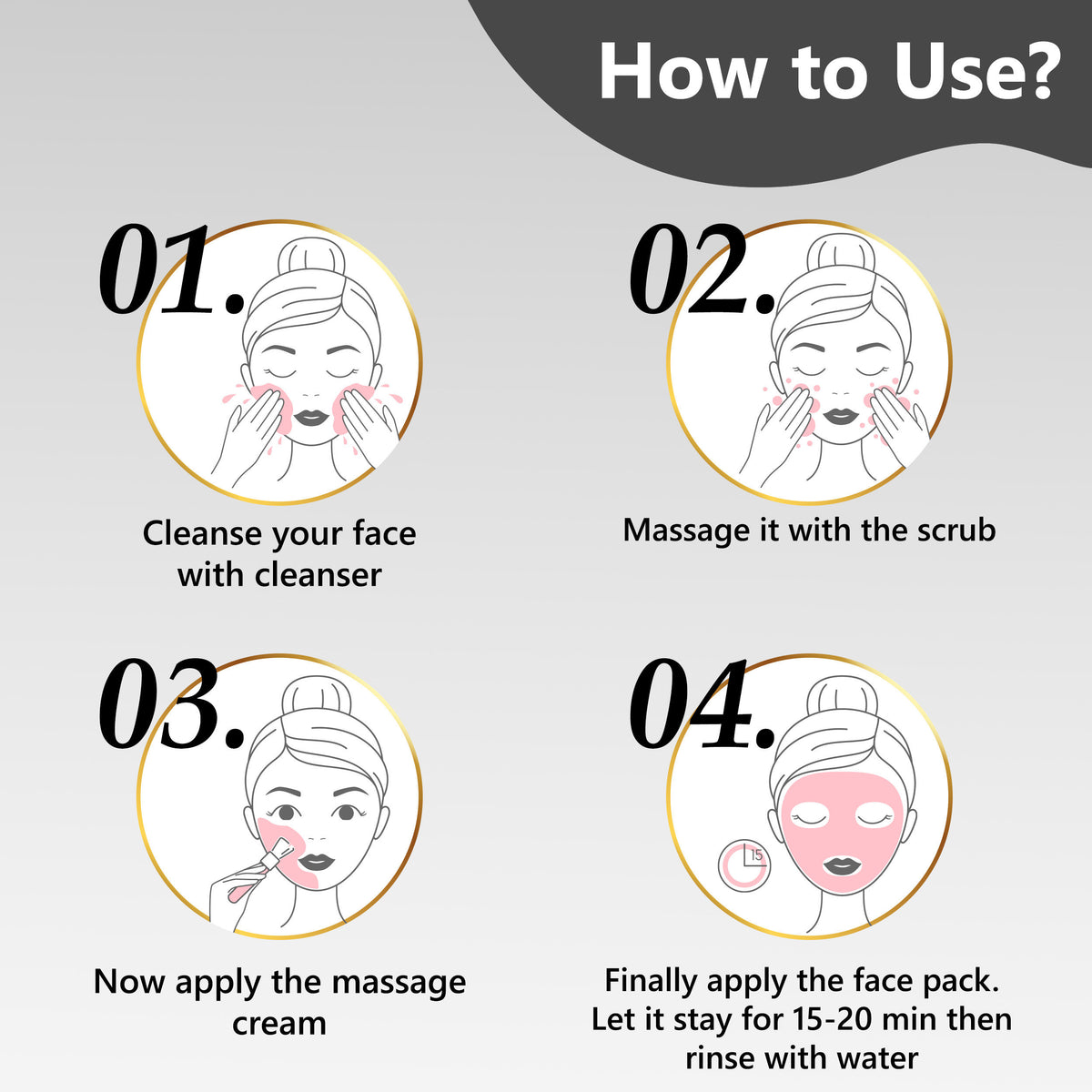 Good Vibes Diamond Skin Polishing Facial Kit | Glass Skin Effect, Can Be Used Up to 30 Times (Usage May Vary by Individual) BUY 1 GET 1 FREE (400 gm) - Good Vibes image 5