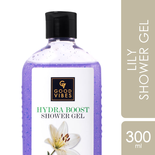 Good Vibes Lily Hydra Boost Shower Gel | (Body Wash) Cleansing, Purifying, Moisturizing (300 ml) - Good Vibes