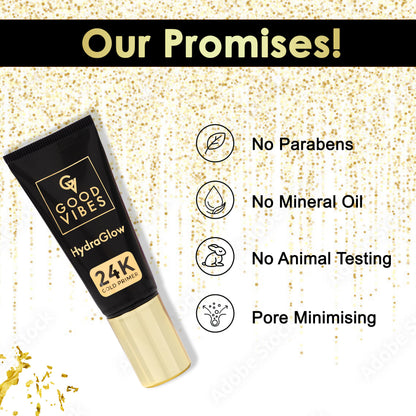 Good Vibes HydraGlow 24K Gold Primer (20 ml) - Good Vibes image 5