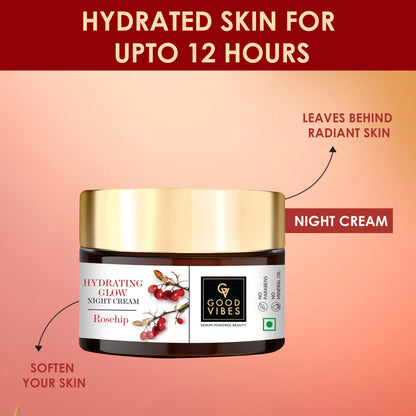 Good Vibes Hydrating Rosehip Day + Night Cream Combo: Say Hello to Radiant Skin (50 gm) - Good Vibes image 3