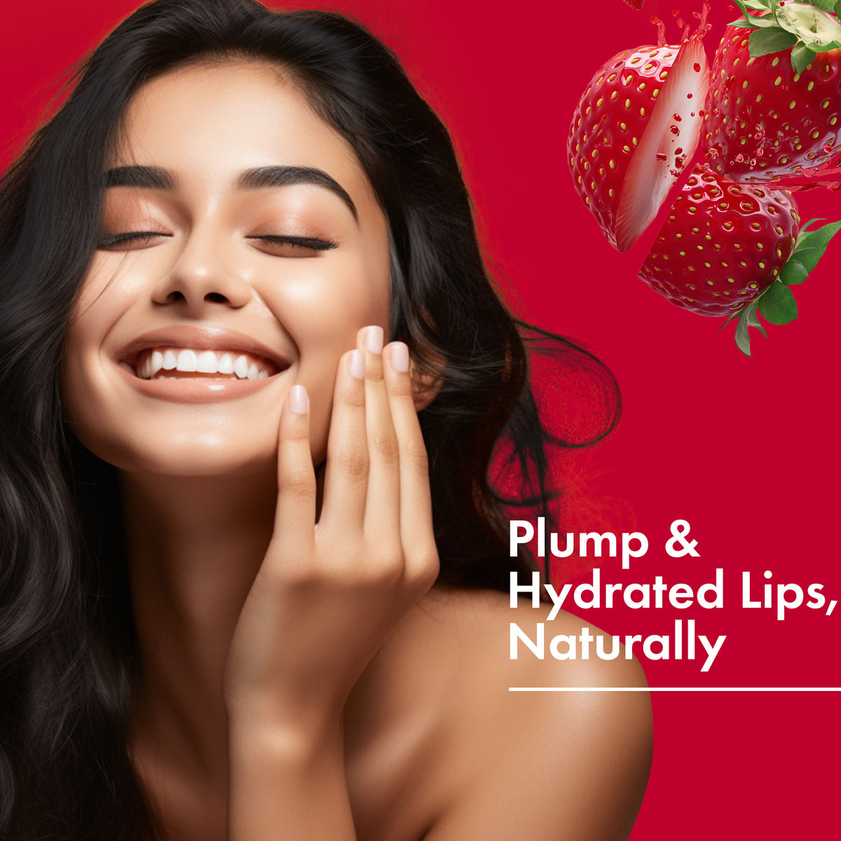 Good Vibes Strawberry Hydrating Lip Balm with SPF 15 | For Dry & Chapped lips | Hydrates Lips in One Use | Vegan, No Parabens, No Sulphates, No Mineral Oil, No Animal Testing, No Silicones (4.2 gm) - Good Vibes image 3