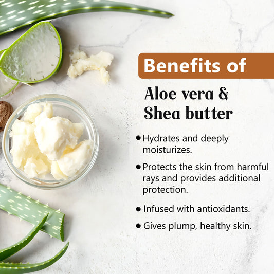 Good Vibes Aloe Vera & Shea Butter Hydrating Sunscreen Lotion SPF 50, Skin Moisturizing | Vegan, No Parabens, No Mineral Oil, No Silicones (110 ml) - Good Vibes image 2