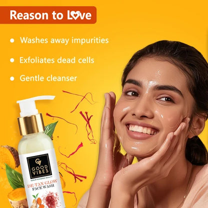Good Vibes Ubtan De-Tan Glow Face Wash