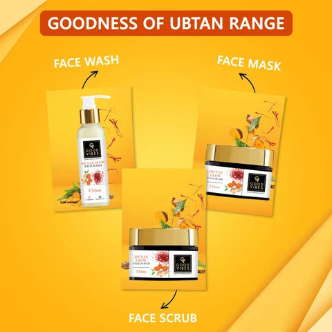 Good Vibes Ubtan De-Tan Glow Face Wash
