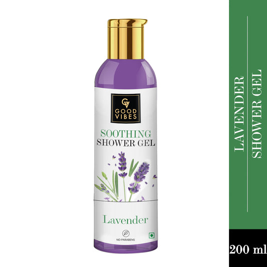 Good Vibes Lavender Soothing Shower Gel | (Body Wash) Moisturizing, Refreshing (200 ml) - Good Vibes