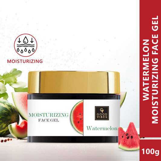 Good Vibes Watermelon Moisturizing Gel | DEWY, Oil free, Light Weight (100 gm) - Good Vibes