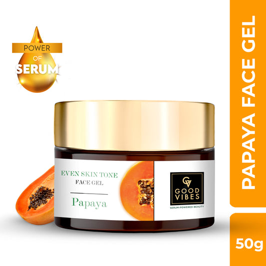 Good Vibes Papaya Even Skin Tone Face Gel 50 gm - Good Vibes
