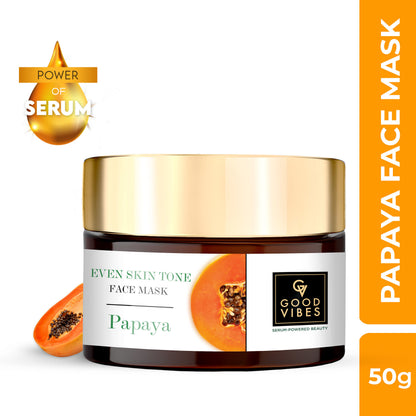 Good Vibes Papaya Even Skin Tone Face Mask 50 gm - Good Vibes