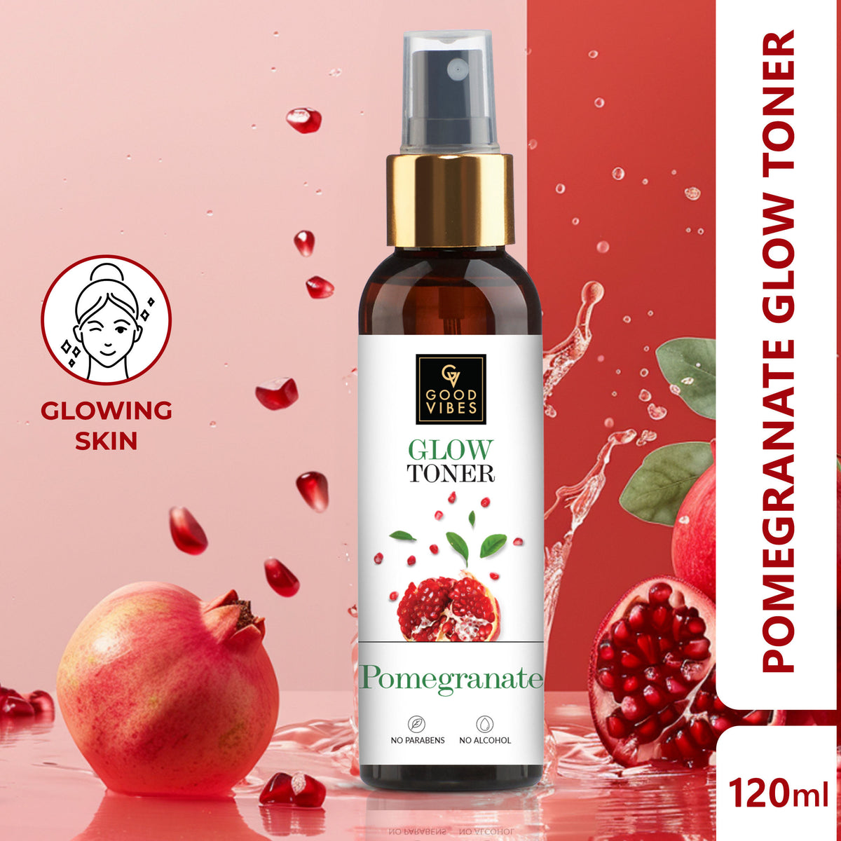 Good Vibes Pomegranate Glow Toner (120 ml) - Good Vibes