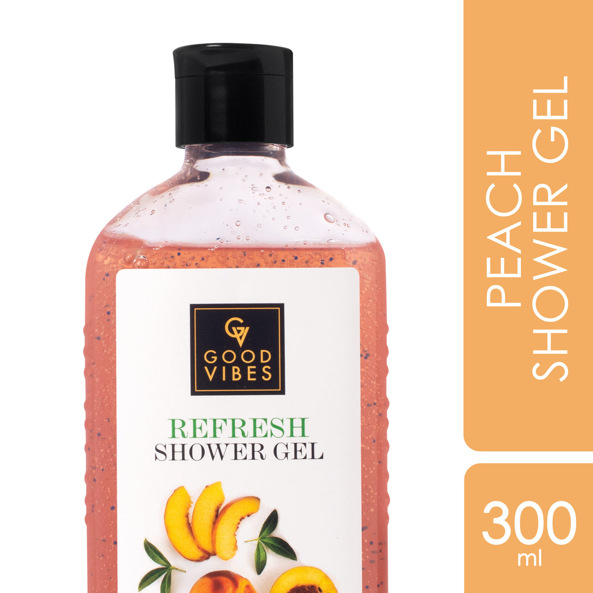 Good Vibes Peach Refresh Shower Gel | (Body Wash) Hydrating, Moisturizing (300 ml) - Good Vibes
