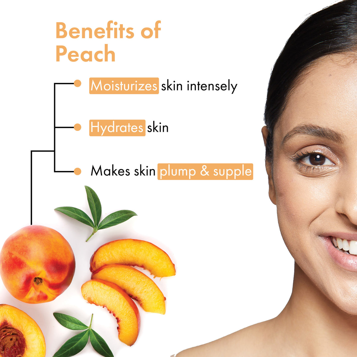 Good Vibes Peach Refresh Shower Gel | (Body Wash) Hydrating, Moisturizing (300 ml) - Good Vibes image 2
