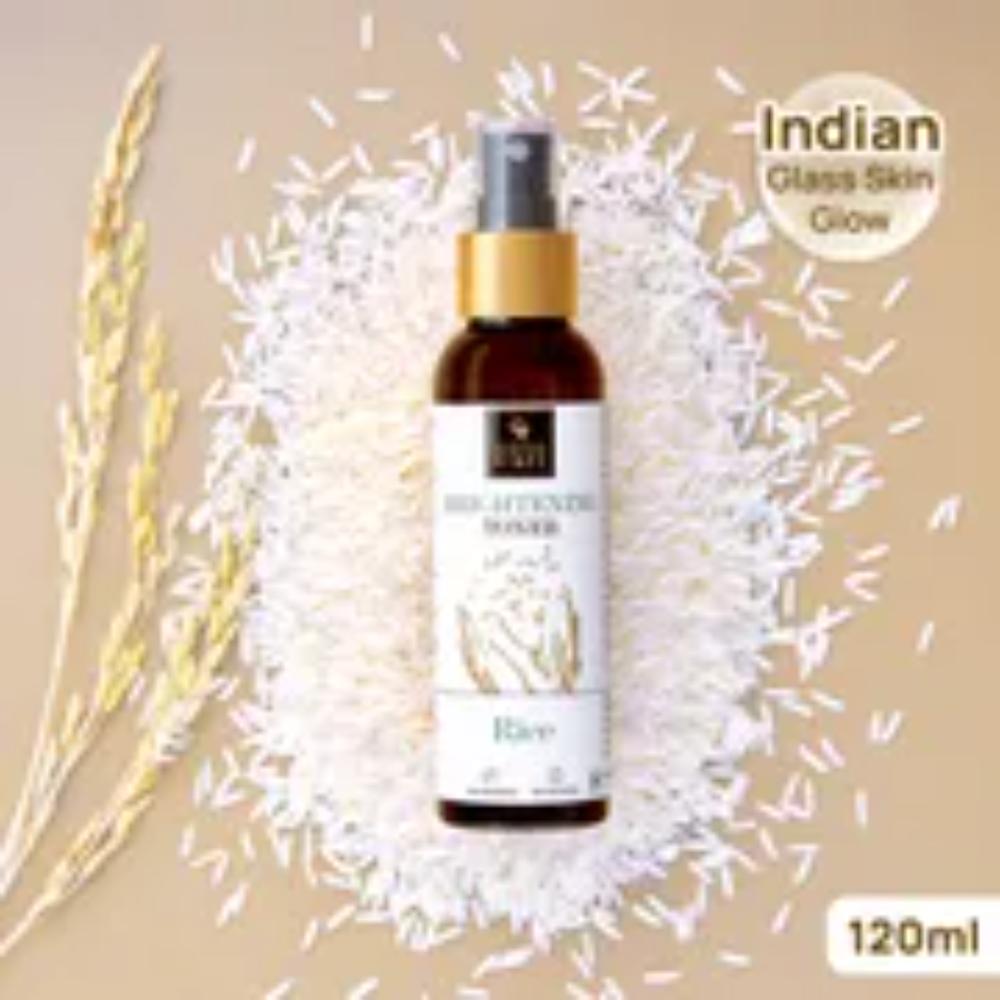 Good Vibes Rice Brightening Combo (Rice Brightening Face Cleanser-120 gm + Rice Brightening Toner-120 ml + Rice Brightening Gel Creme-50 gm) Combo of 3 - Good Vibes image 3