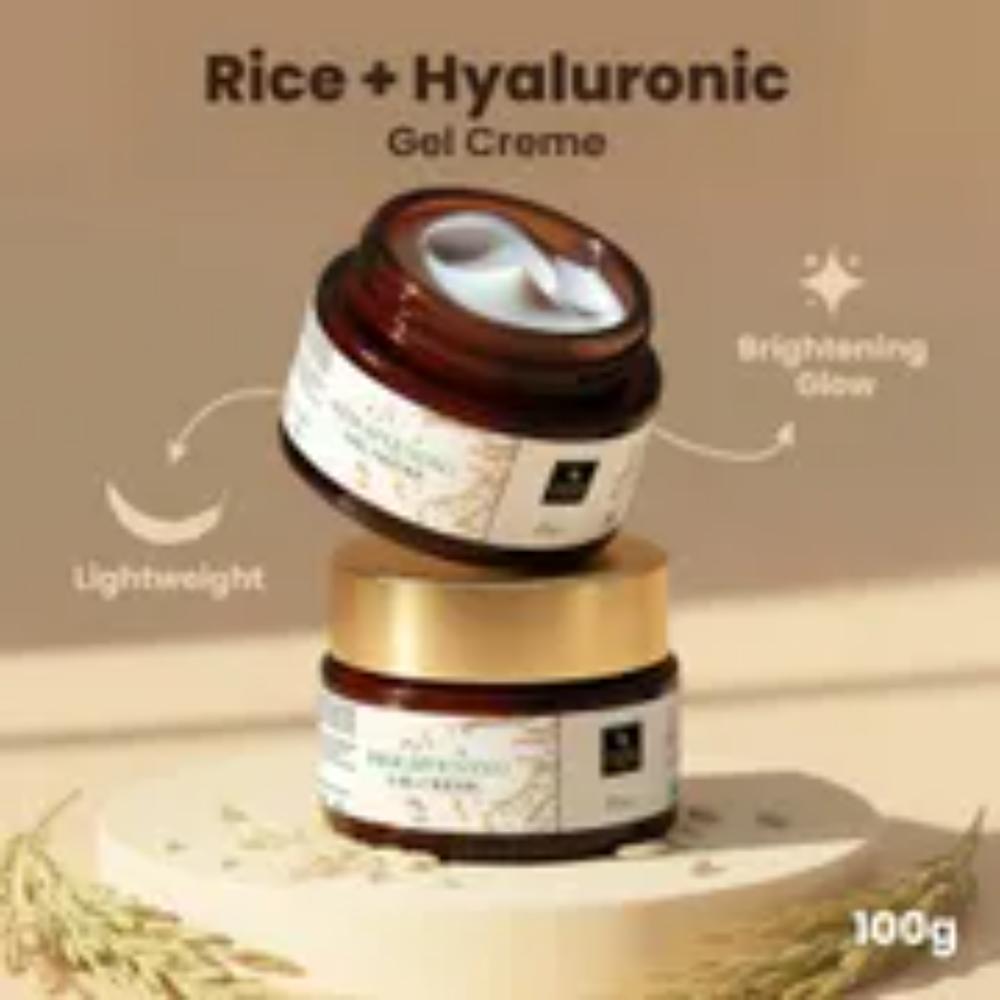 Good Vibes Rice Brightening Combo (Rice Brightening Face Cleanser-120 gm + Rice Brightening Toner-120 ml + Rice Brightening Gel Creme-50 gm) Combo of 3 - Good Vibes image 4