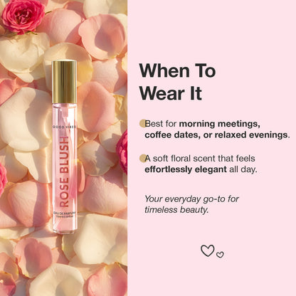 Good Vibes Rose Blush Eau de Parfum – Rose & Vanilla Musk | Soft Floral Perfume | Romantic, Elegant & Sweet Scent | Long-Lasting up to 10 Hours | Travel-Friendly Feminine Pocket Perfume for Women – 15 ml - Good Vibes image 3