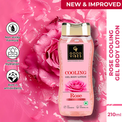 Good Vibes Rose Cooling Gel Body Lotion 210 ml - Good Vibes