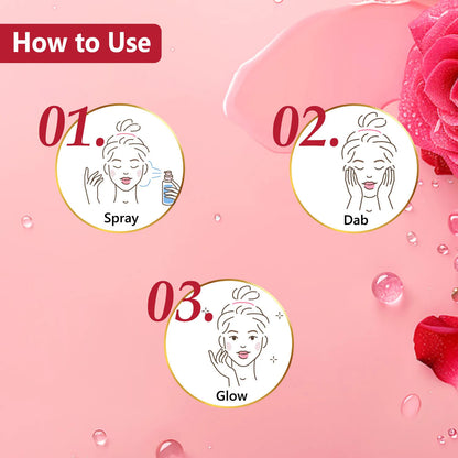 Good Vibes Rose Water Glow Toner | Lightweight, Brightening, Gulab Jal, Face mist (120 ml) - Good Vibes image 4
