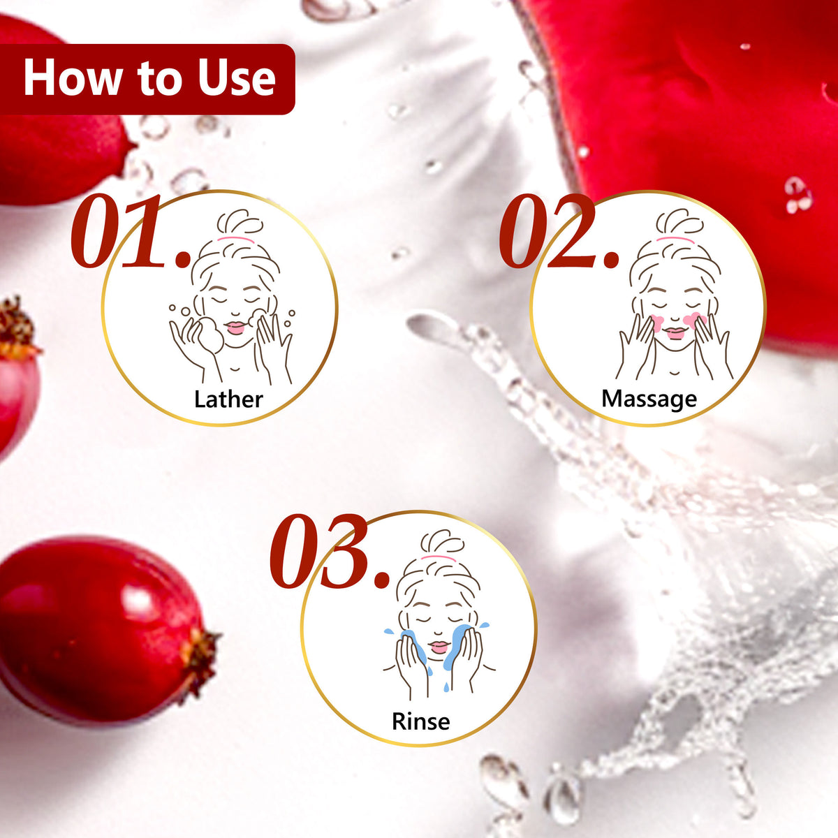Good Vibes Rosehip Hydrating Glow Face Wash | Deep Pore Cleansing Moisturizing Brightening | Gentle Face Wash (120 ml) - Good Vibes image 4