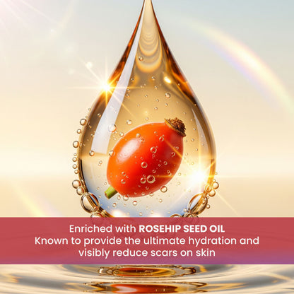 Good Vibes Rosehip Hydrating Glow Face Serum | Free 50% Product Extra | Light, Non-Sticky, Brightening | With Vitamin E | No Parabens, No Sulphates, No Animal Testing (15 ml) - Good Vibes image 4